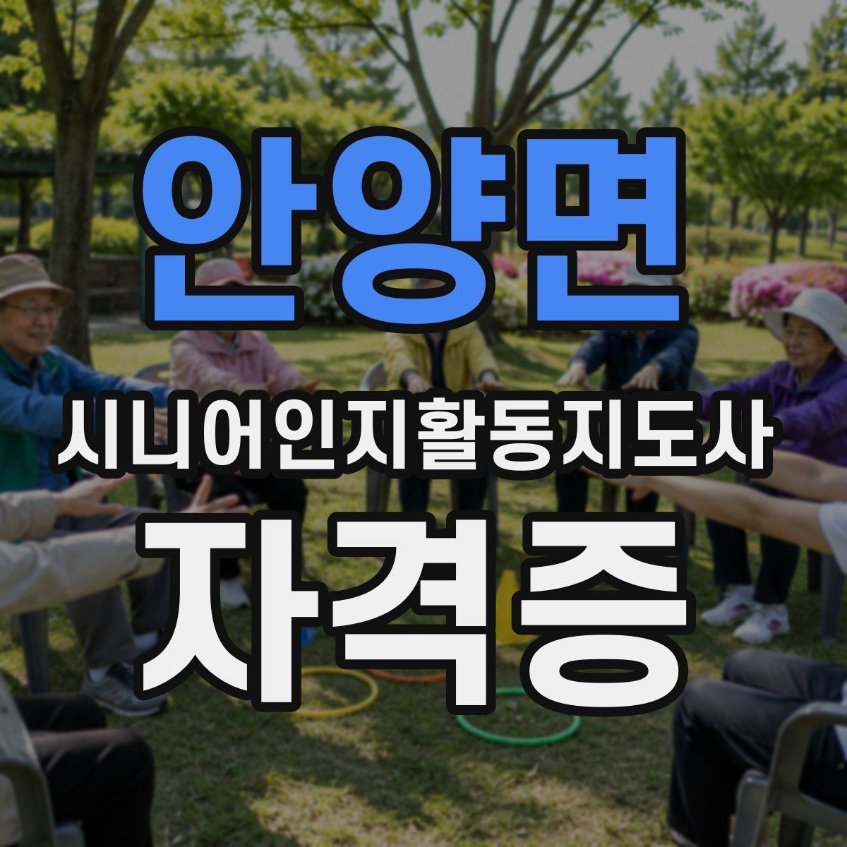 안양면 시니어인지활동지도사 자격증