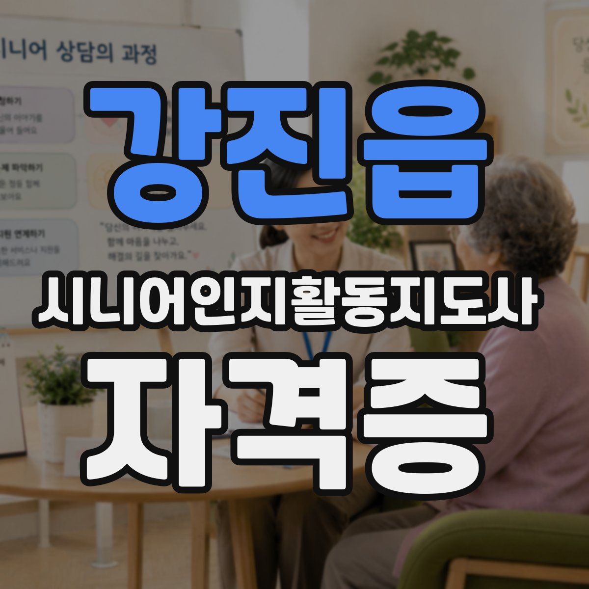 강진읍 시니어인지활동지도사 자격증