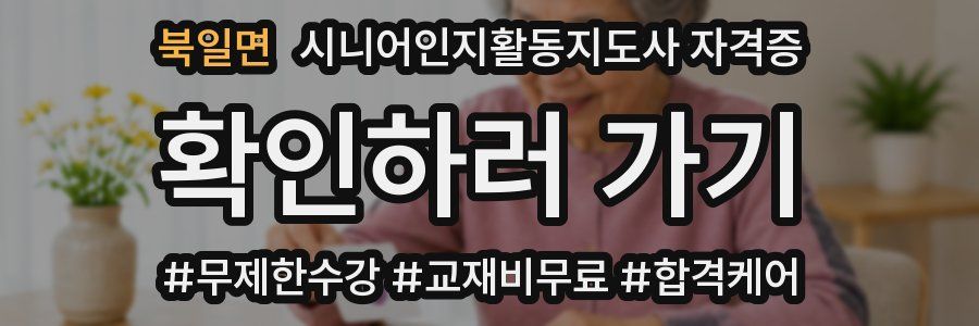 북일면 시니어인지활동지도사 자격증