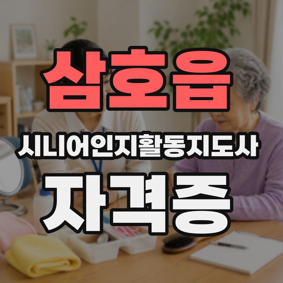 삼호읍 시니어인지활동지도사 자격증