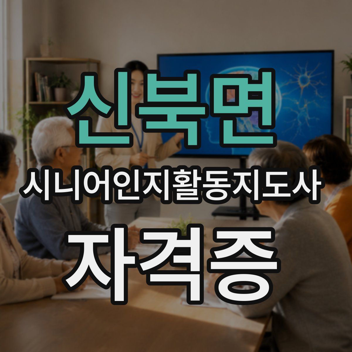 신북면 시니어인지활동지도사 자격증