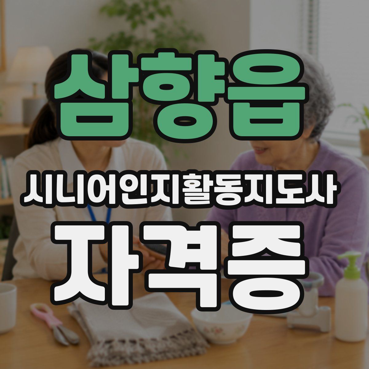 삼향읍 시니어인지활동지도사 자격증
