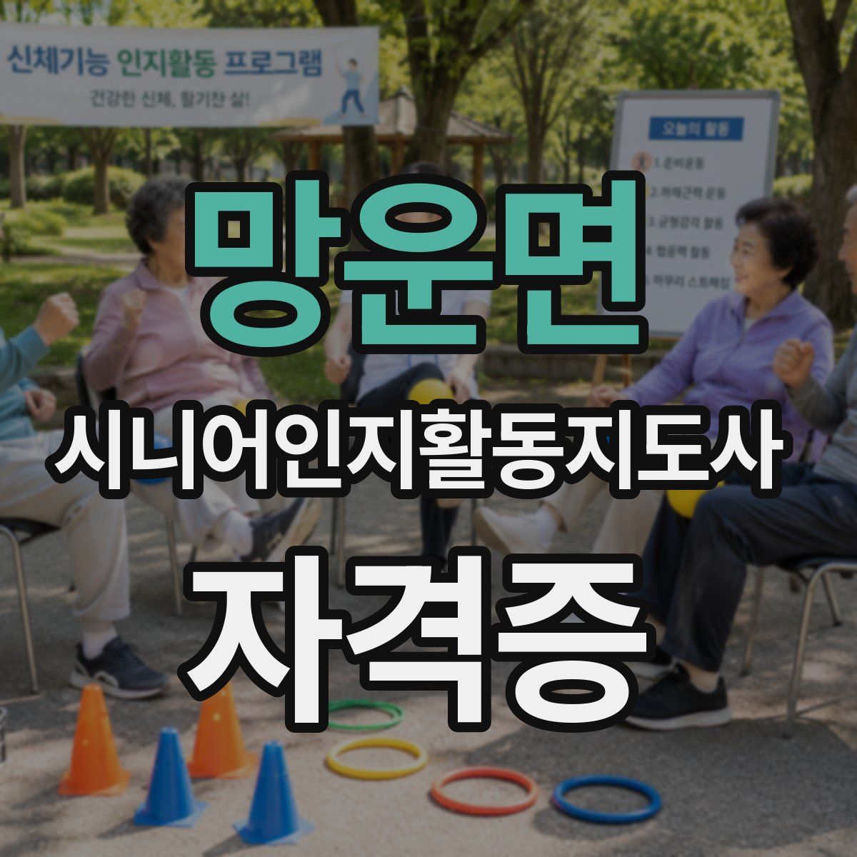망운면 시니어인지활동지도사 자격증