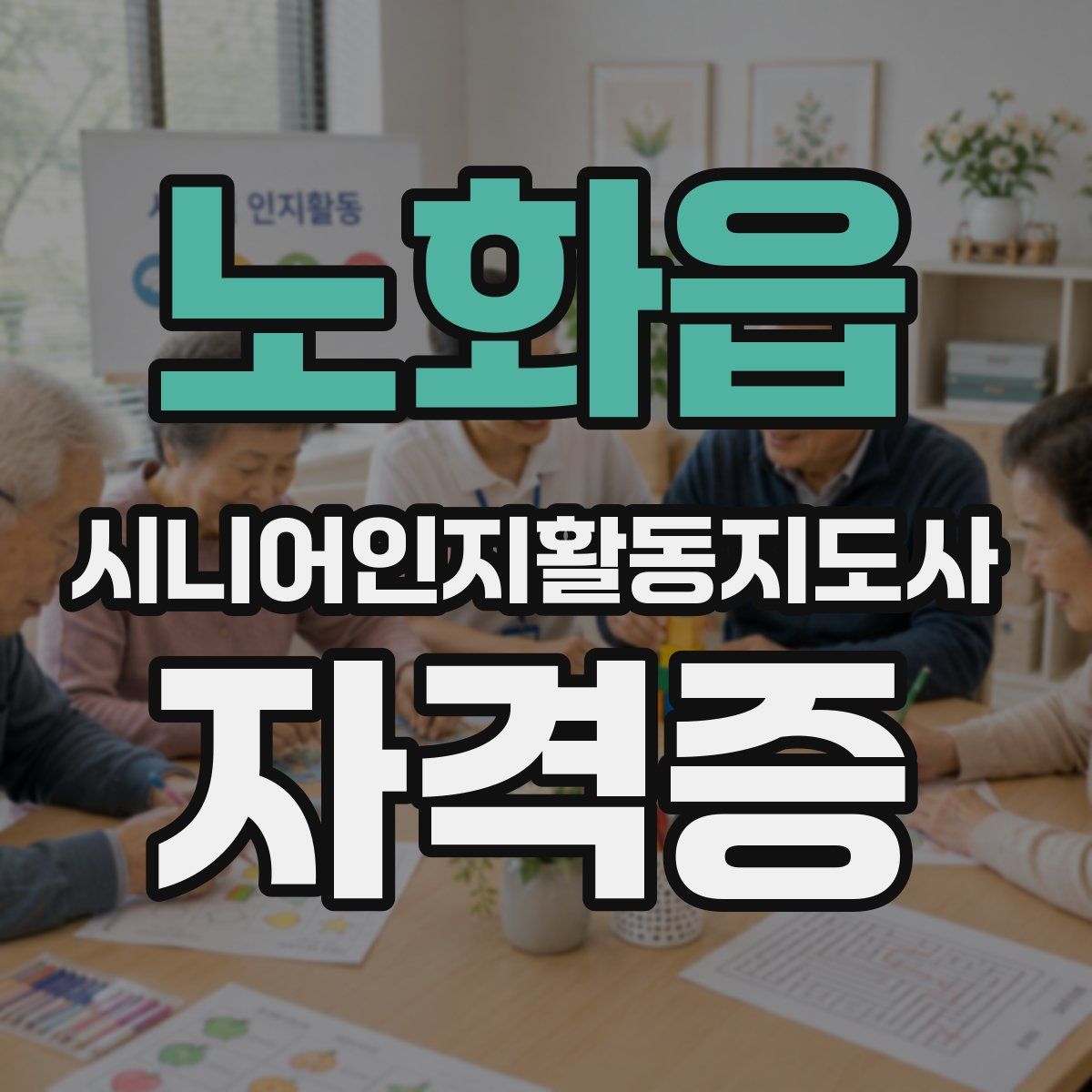 노화읍 시니어인지활동지도사 자격증