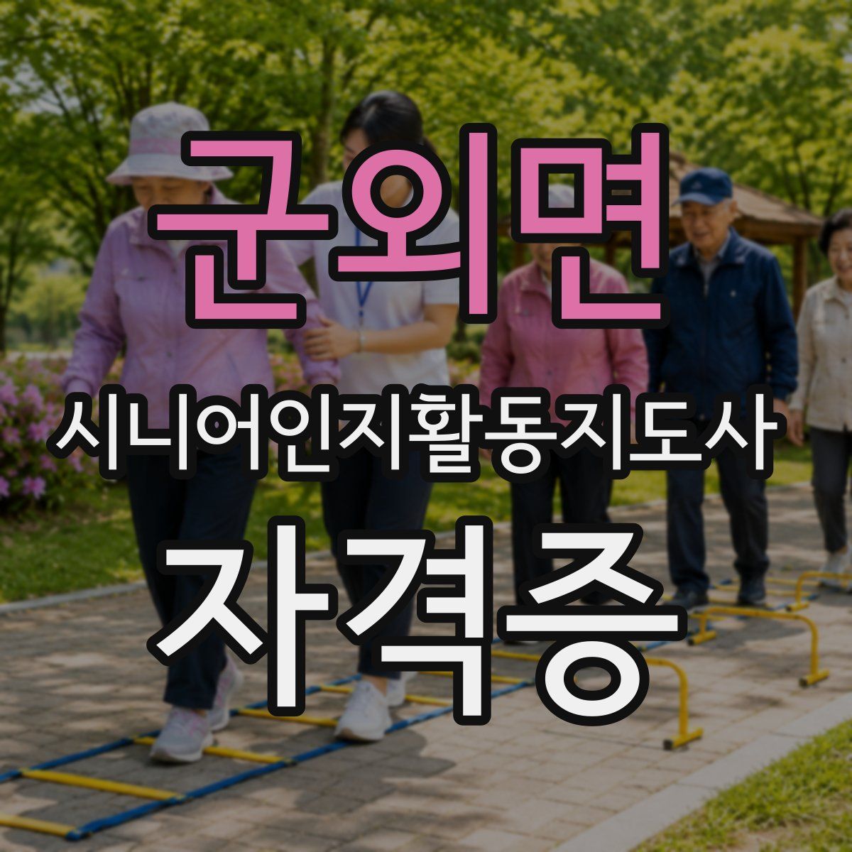 군외면 시니어인지활동지도사 자격증