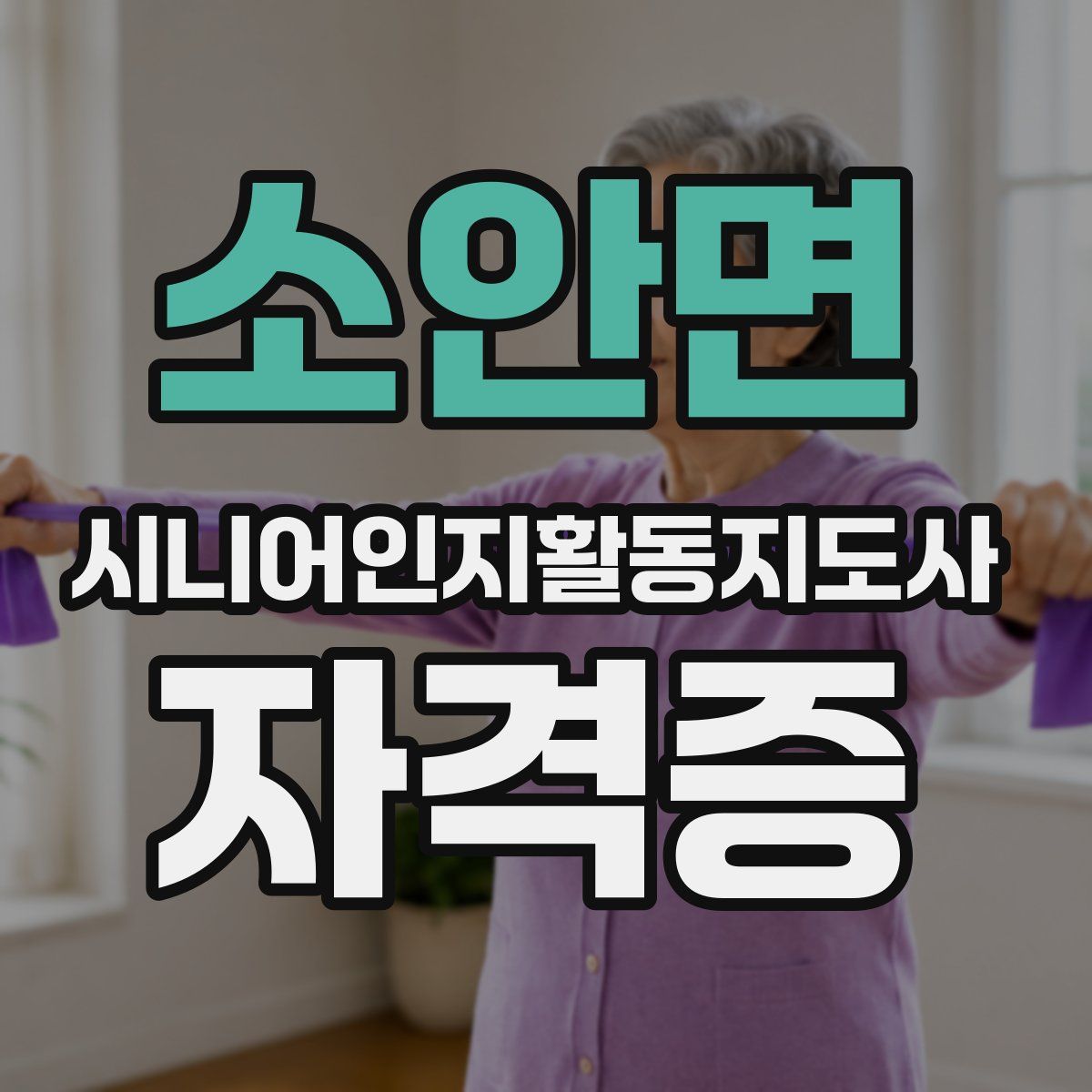 소안면 시니어인지활동지도사 자격증