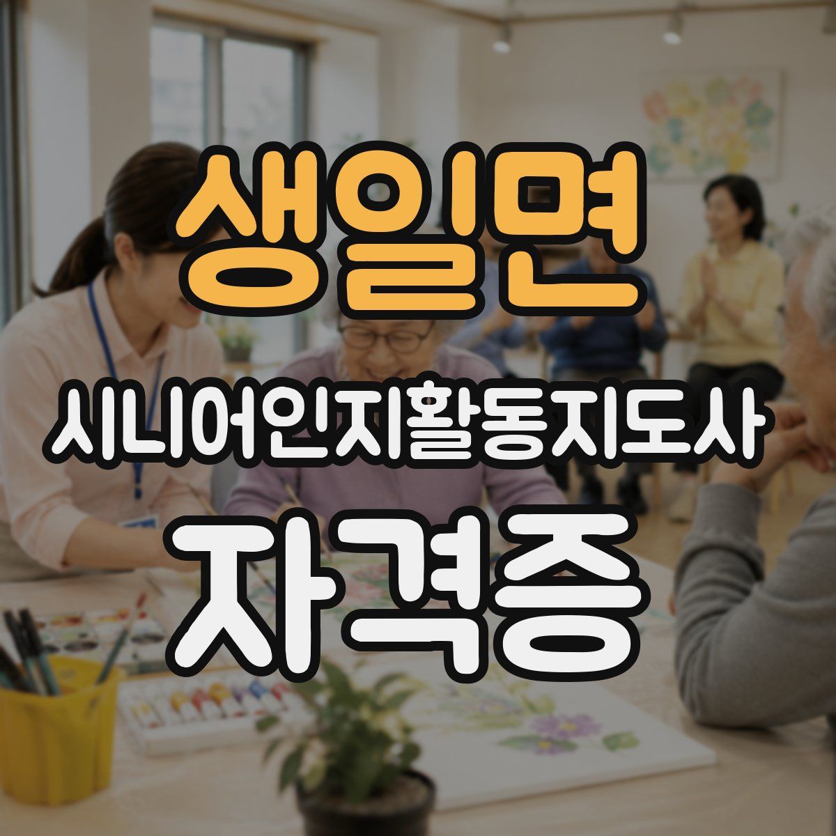 생일면 시니어인지활동지도사 자격증