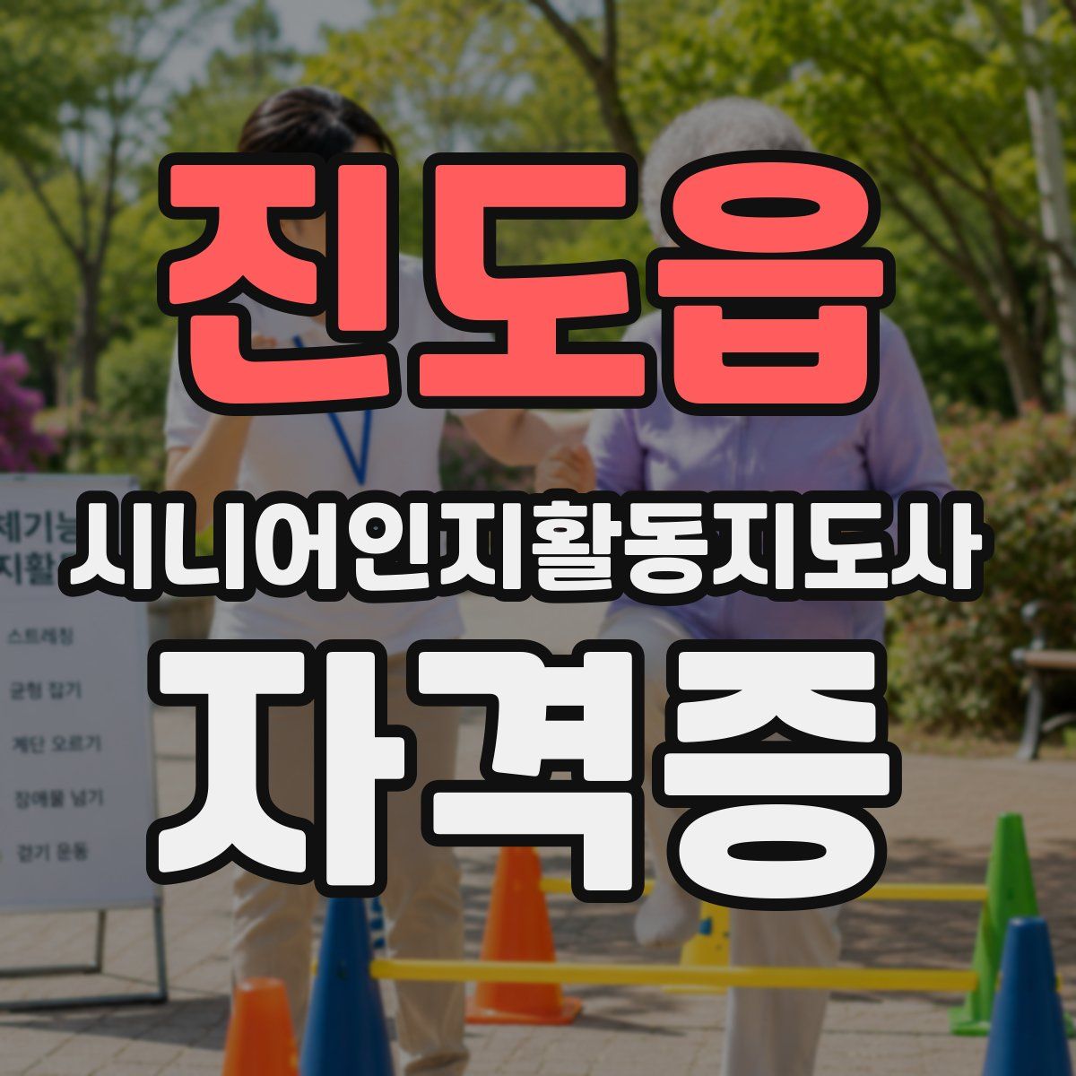 진도읍 시니어인지활동지도사 자격증