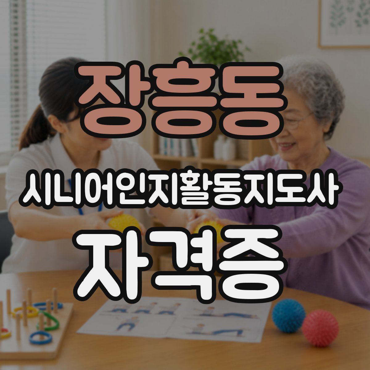장흥동 시니어인지활동지도사 자격증