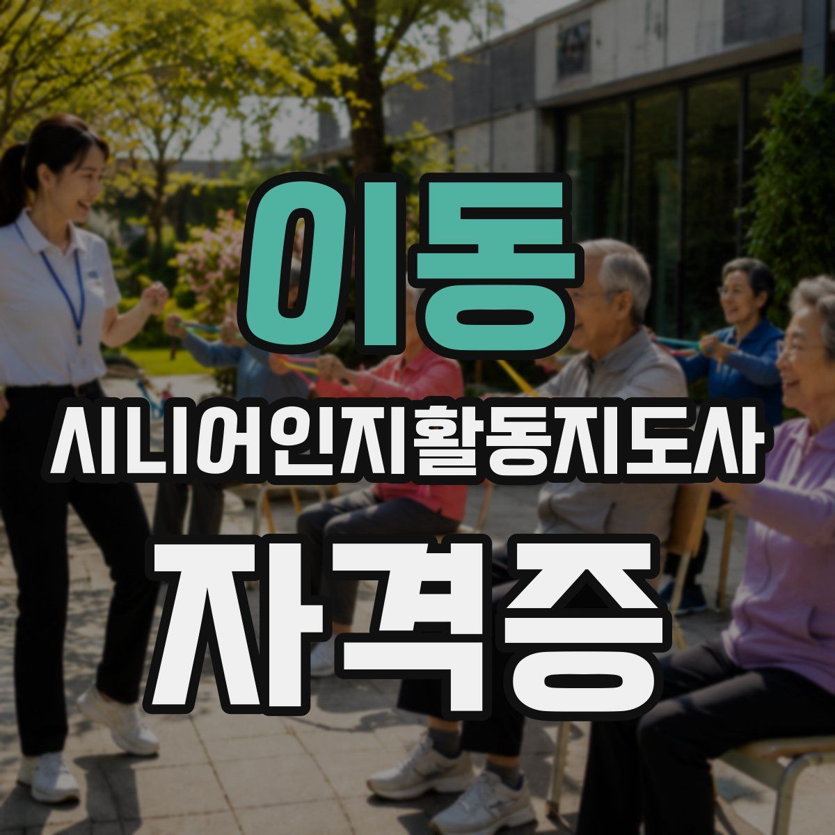 이동 시니어인지활동지도사 자격증