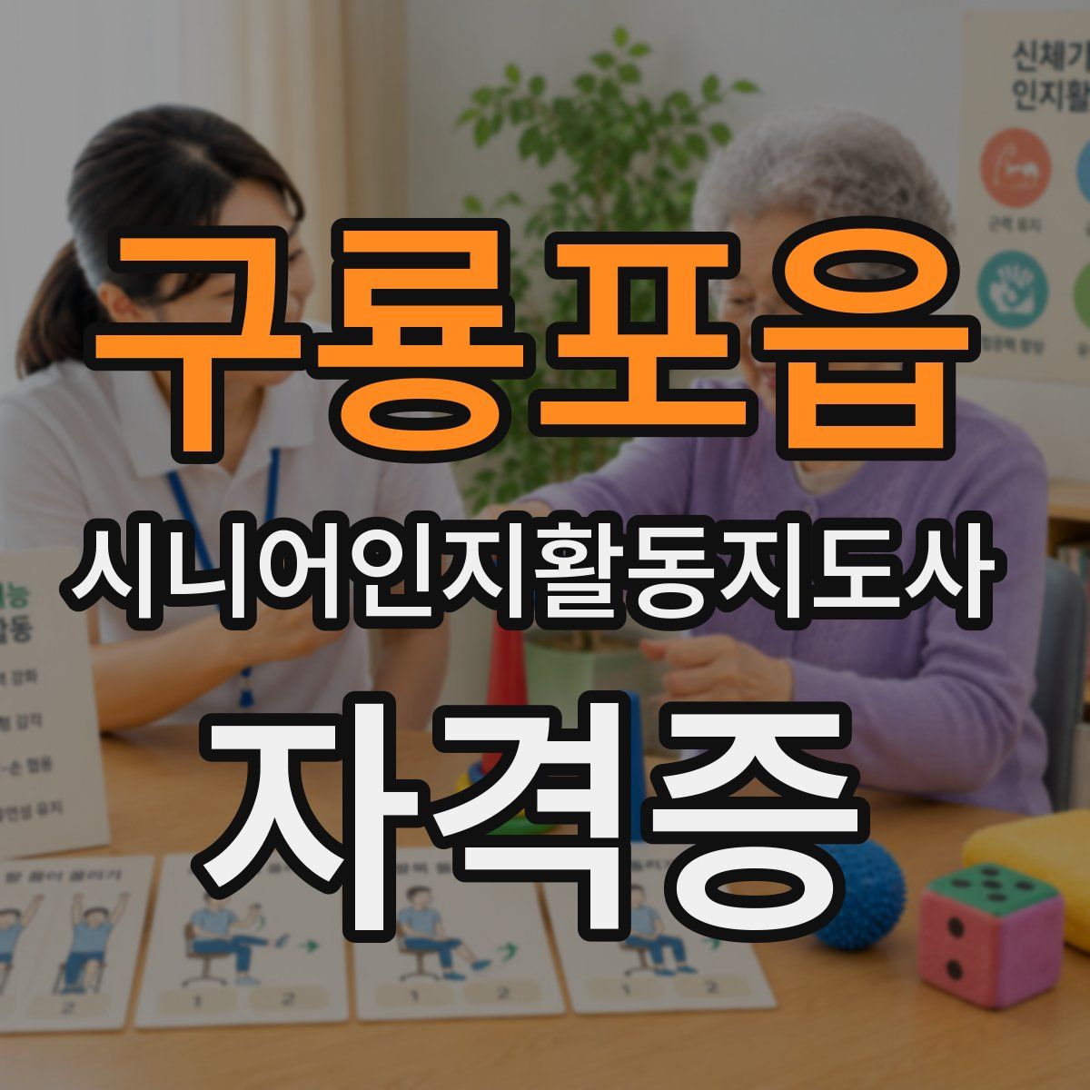 구룡포읍 시니어인지활동지도사 자격증