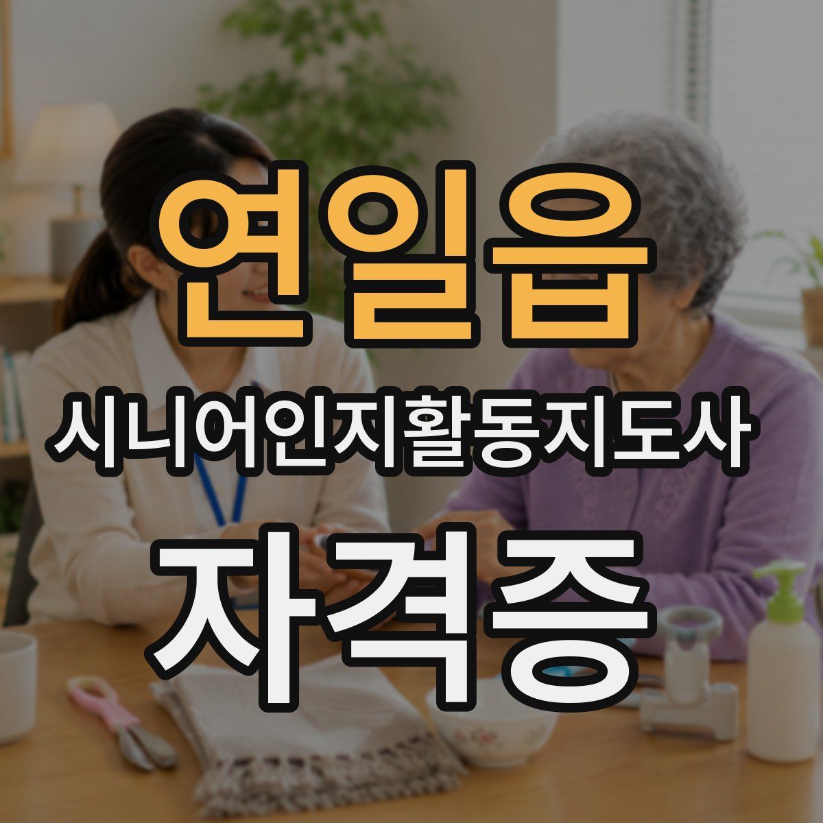 연일읍 시니어인지활동지도사 자격증