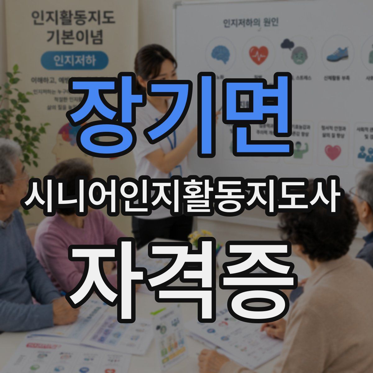 장기면 시니어인지활동지도사 자격증