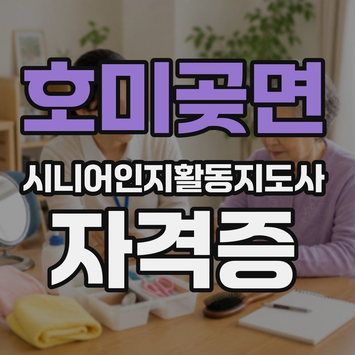 호미곶면 시니어인지활동지도사 자격증