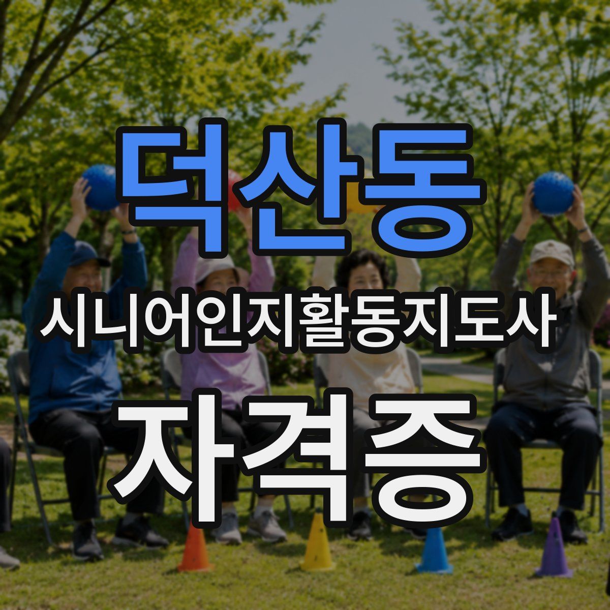덕산동 시니어인지활동지도사 자격증