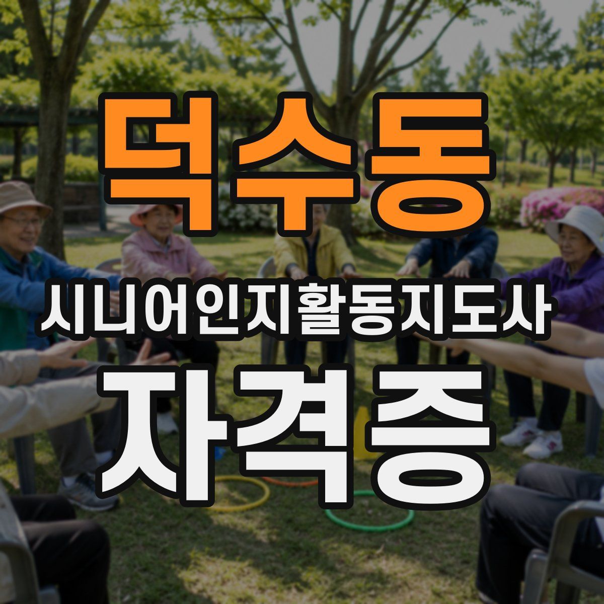 덕수동 시니어인지활동지도사 자격증