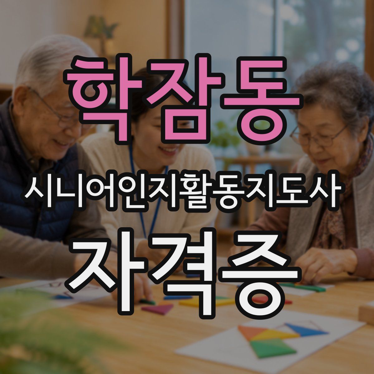 학잠동 시니어인지활동지도사 자격증