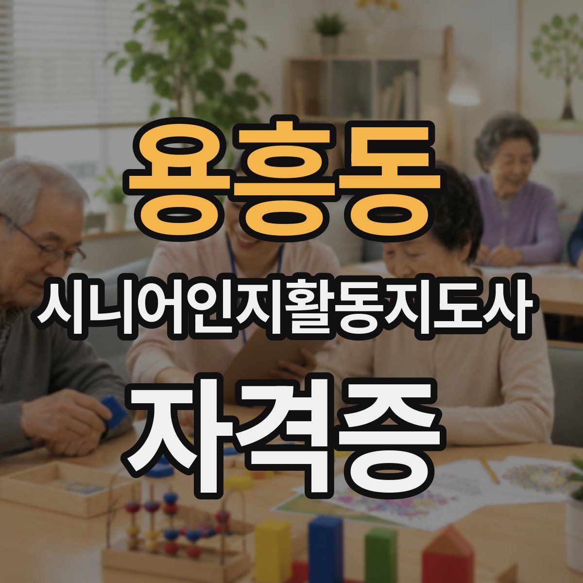 용흥동 시니어인지활동지도사 자격증