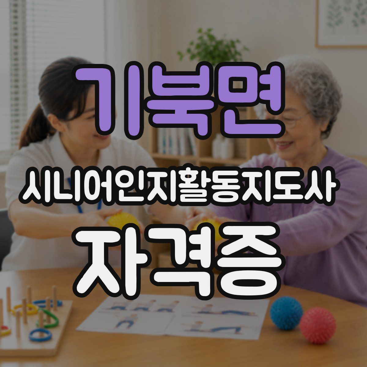 기북면 시니어인지활동지도사 자격증