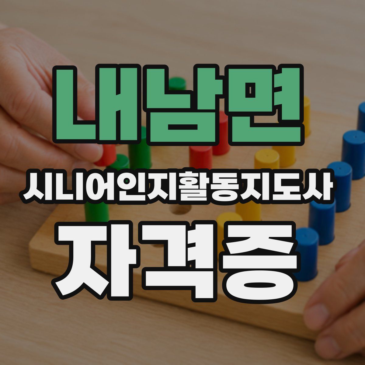 내남면 시니어인지활동지도사 자격증