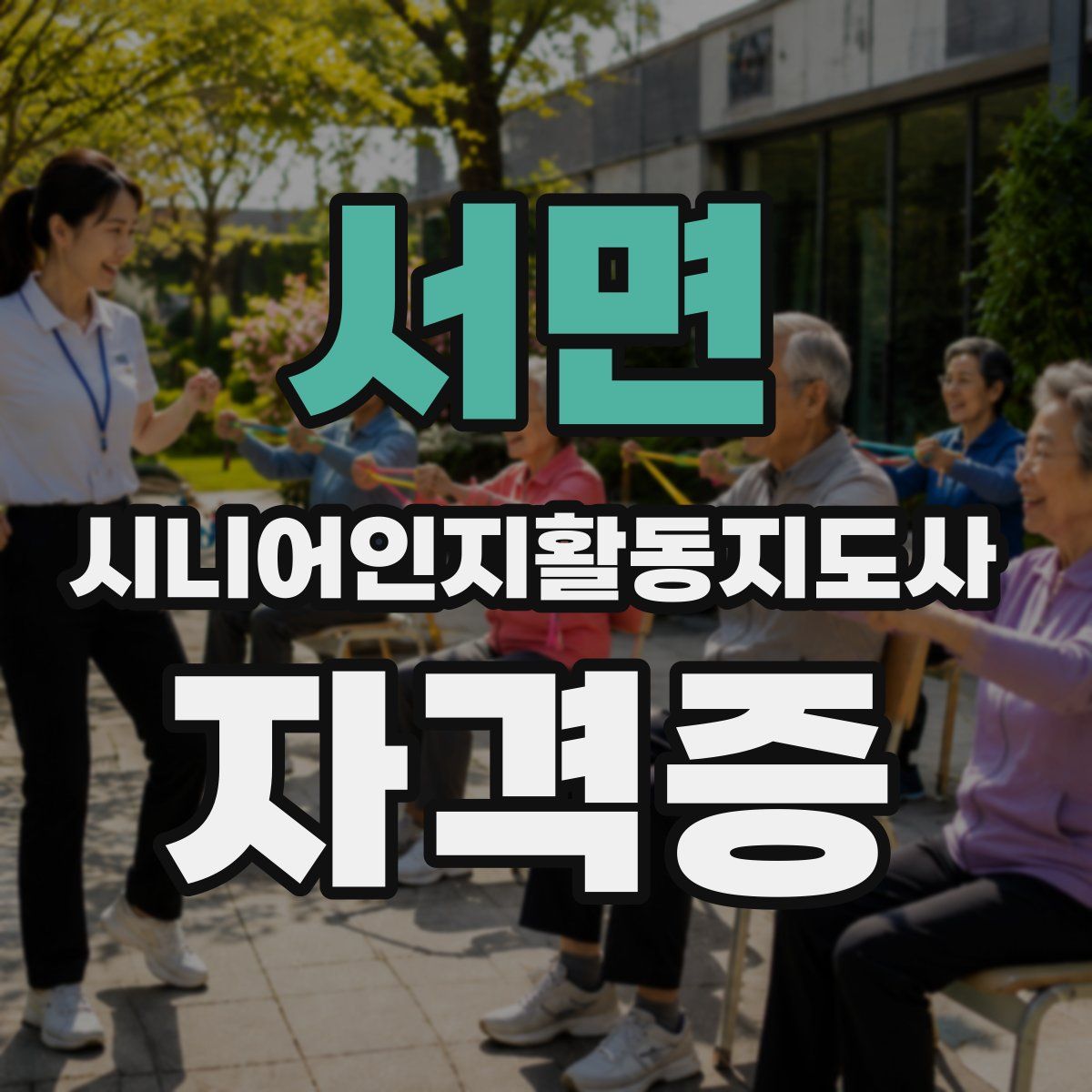 서면 시니어인지활동지도사 자격증
