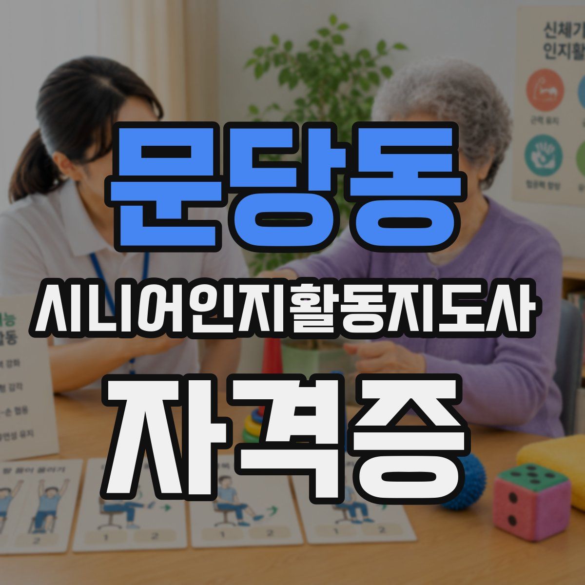 문당동 시니어인지활동지도사 자격증