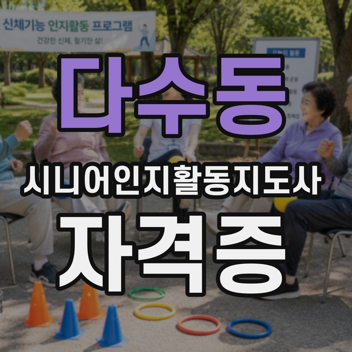 다수동 시니어인지활동지도사 자격증