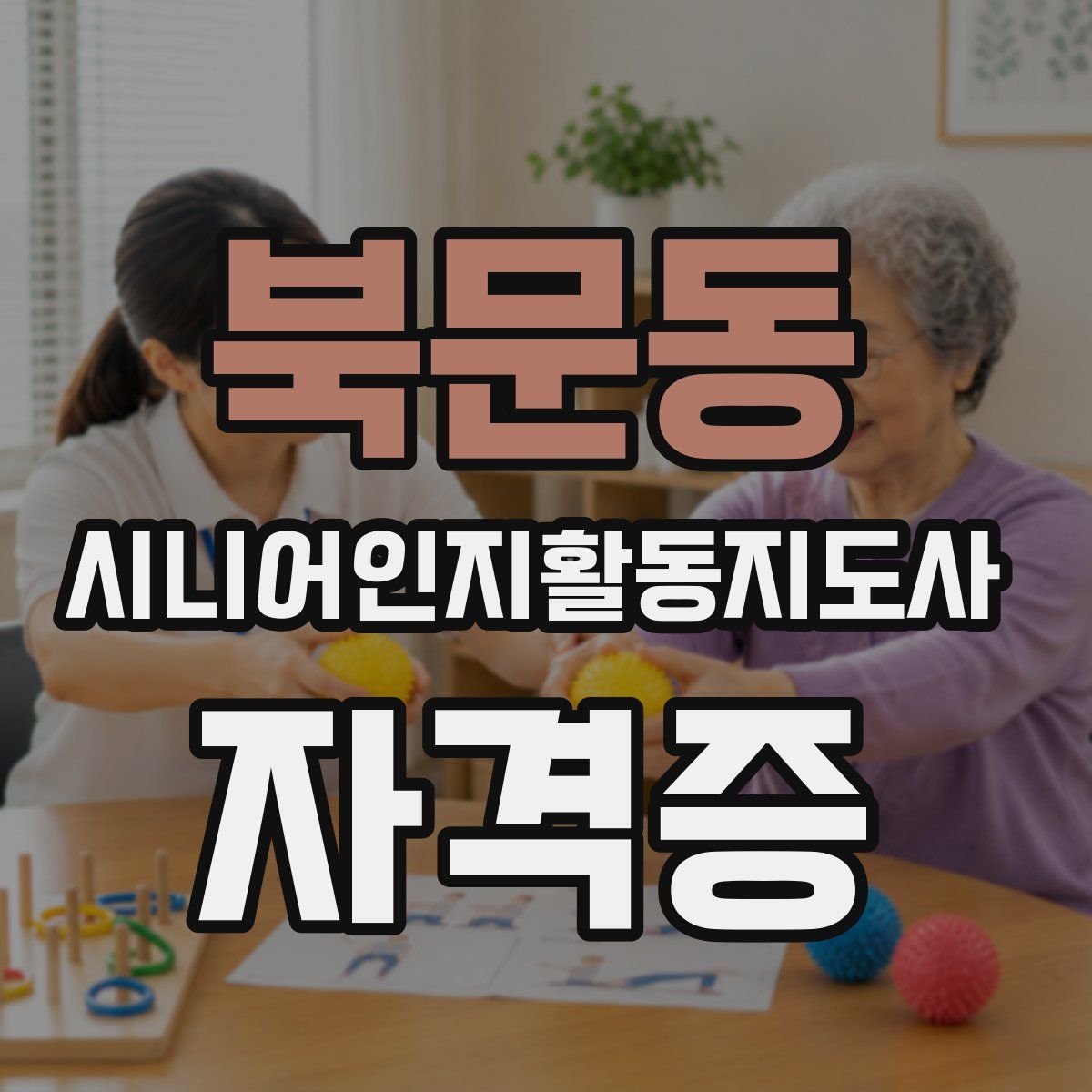 북문동 시니어인지활동지도사 자격증