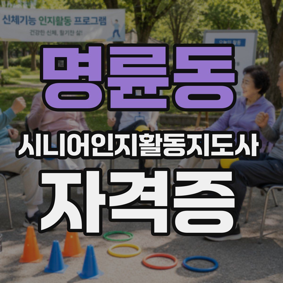 명륜동 시니어인지활동지도사 자격증