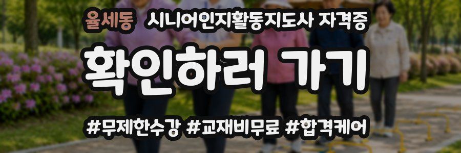 율세동 시니어인지활동지도사 자격증