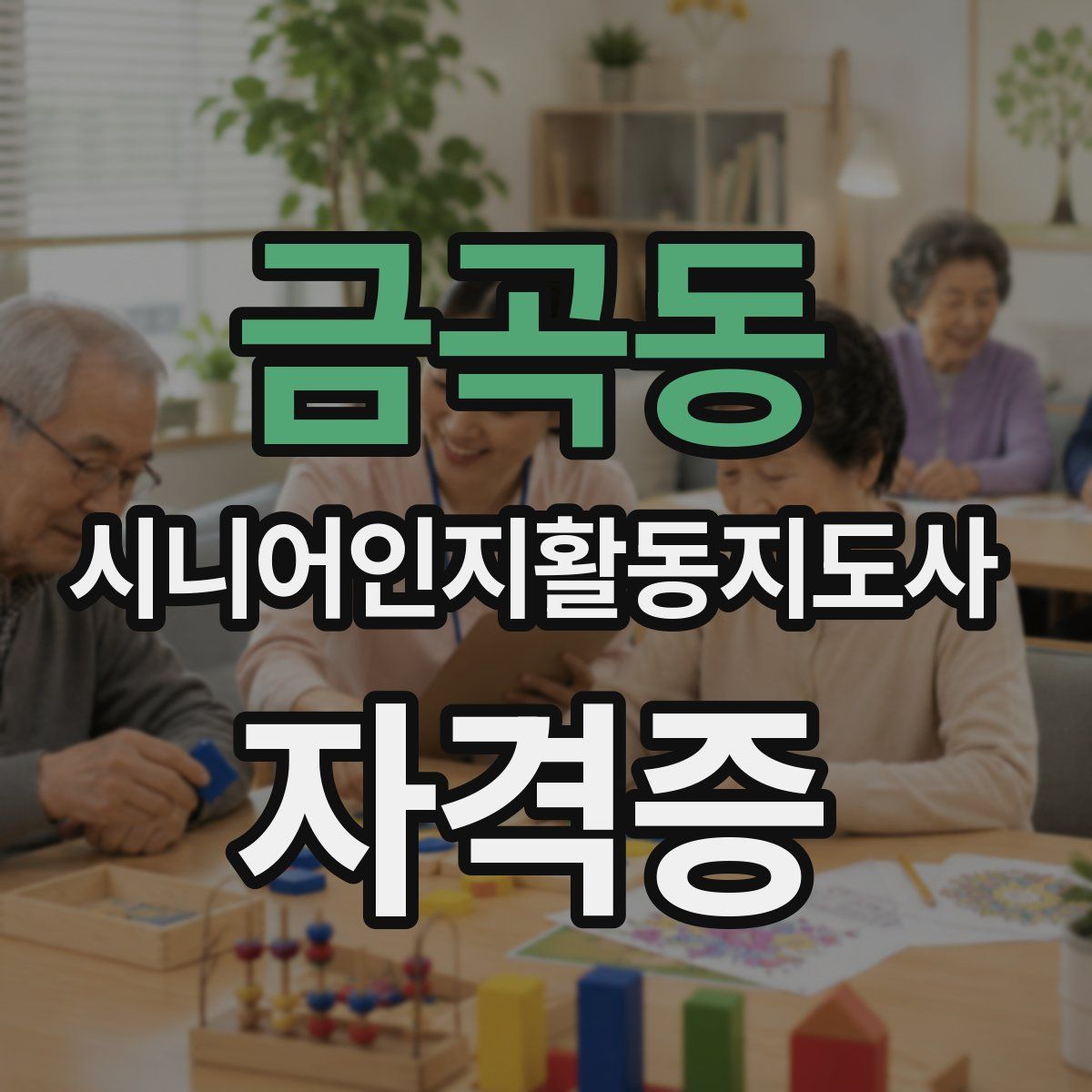 금곡동 시니어인지활동지도사 자격증
