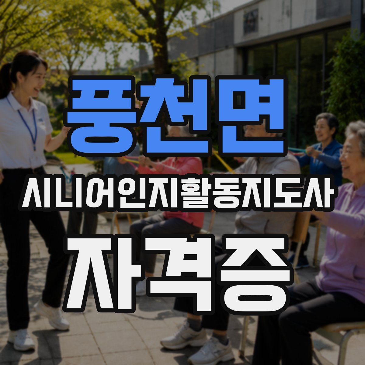 풍천면 시니어인지활동지도사 자격증