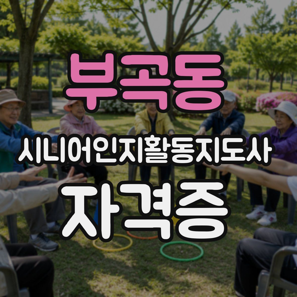 부곡동 시니어인지활동지도사 자격증
