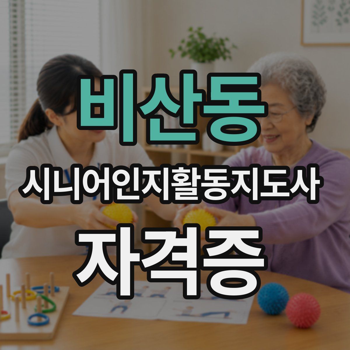 비산동 시니어인지활동지도사 자격증