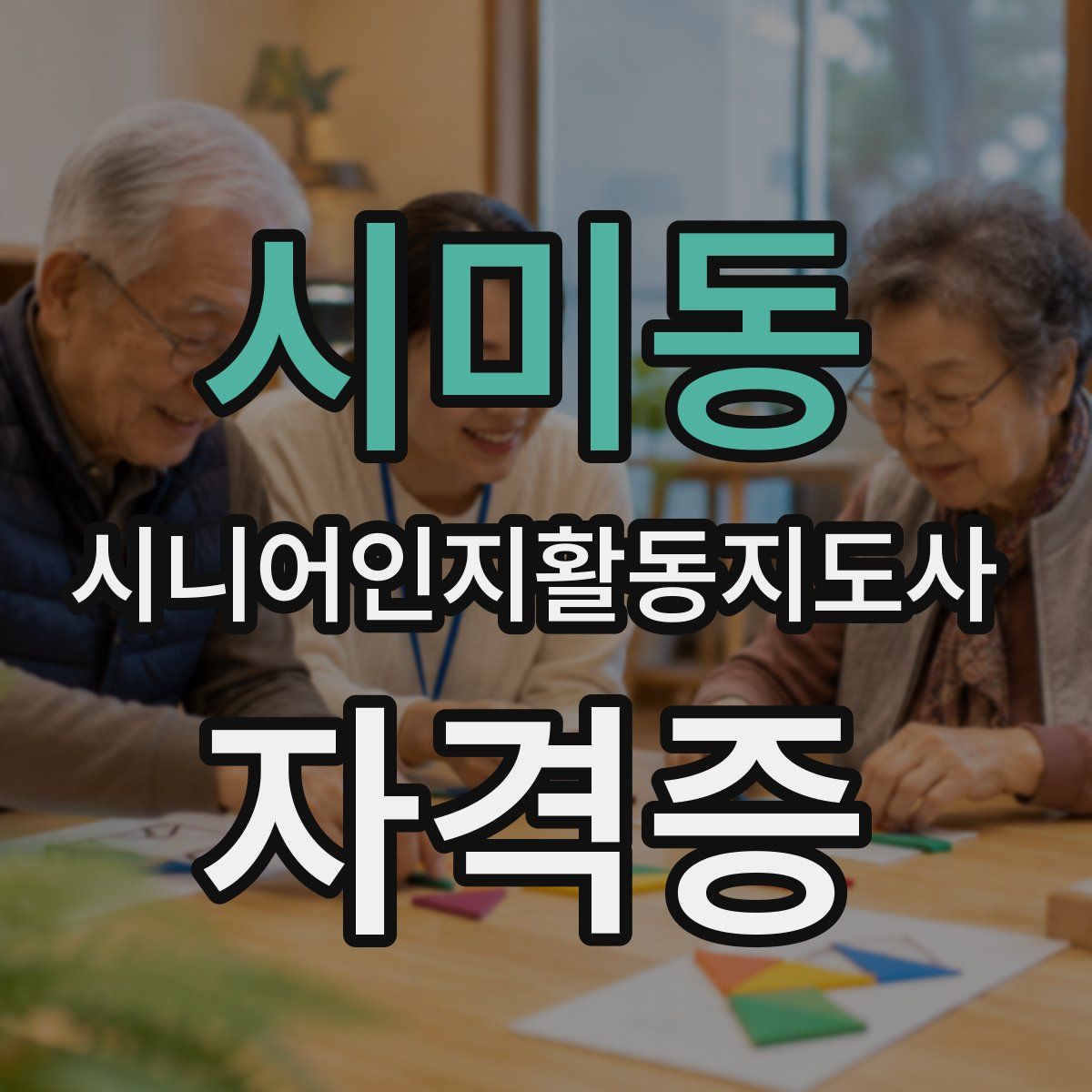 시미동 시니어인지활동지도사 자격증