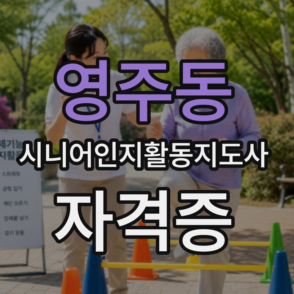영주동 시니어인지활동지도사 자격증