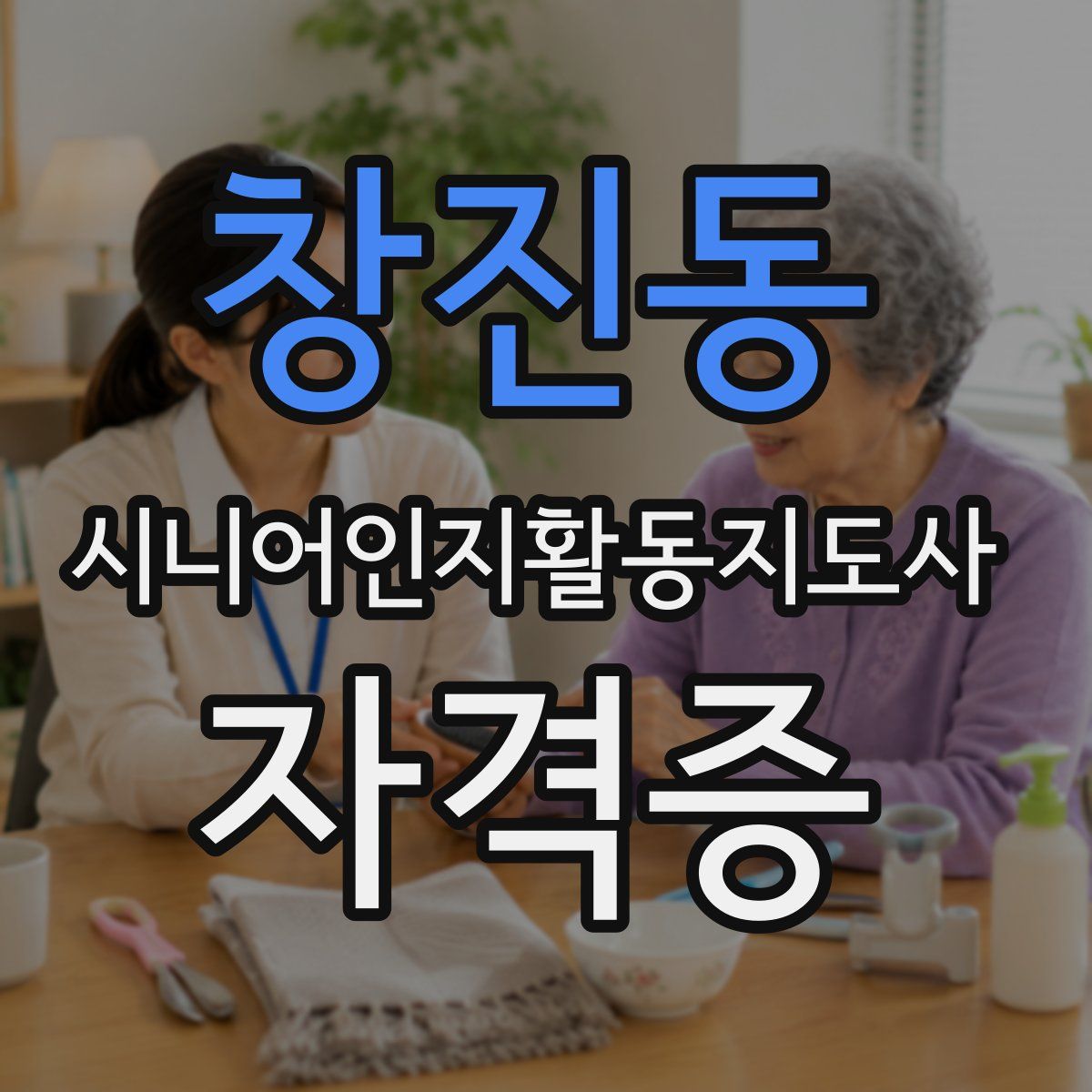 창진동 시니어인지활동지도사 자격증