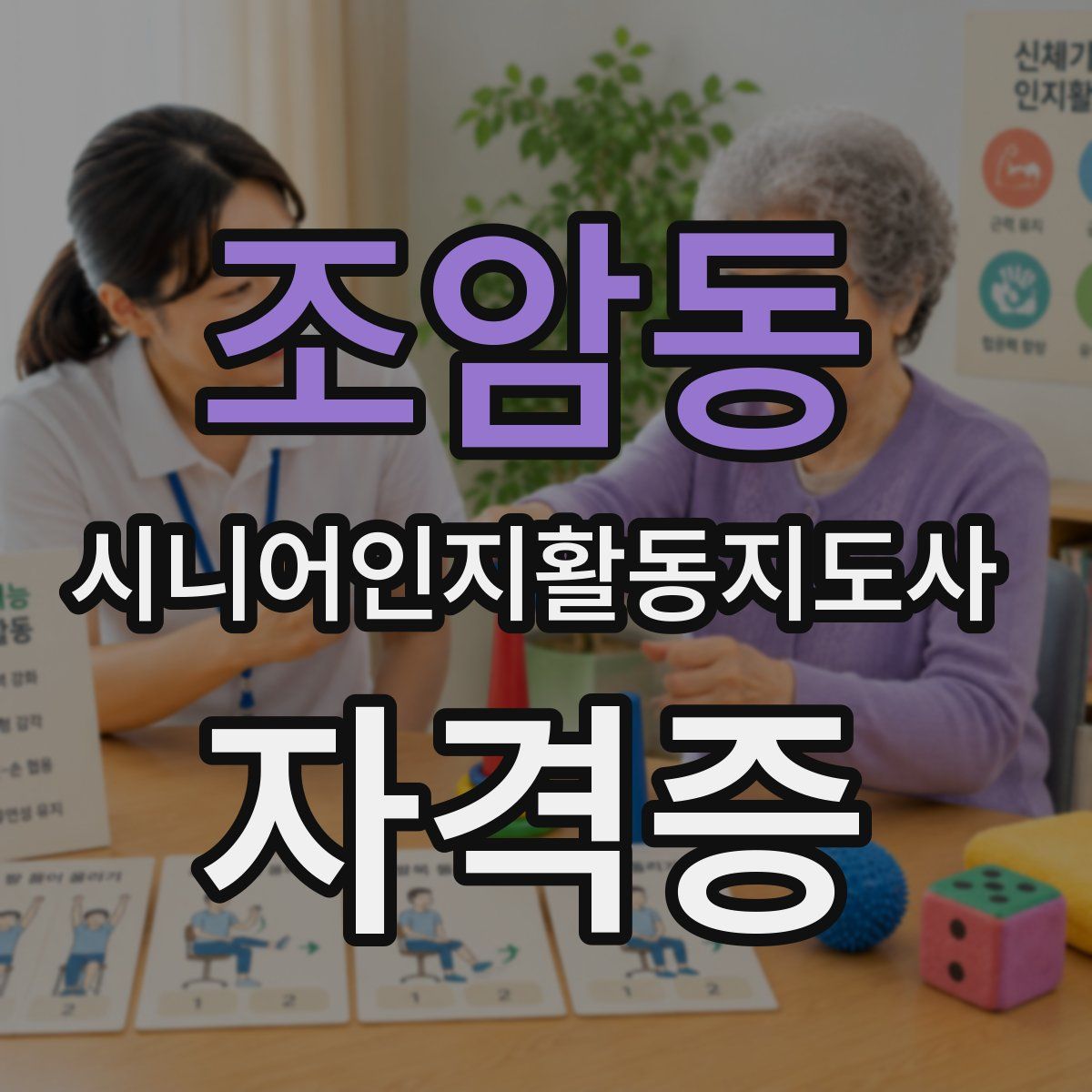 조암동 시니어인지활동지도사 자격증