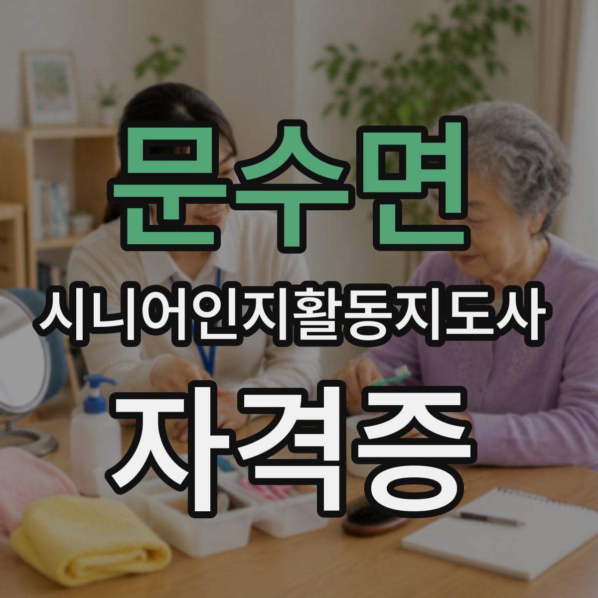 문수면 시니어인지활동지도사 자격증