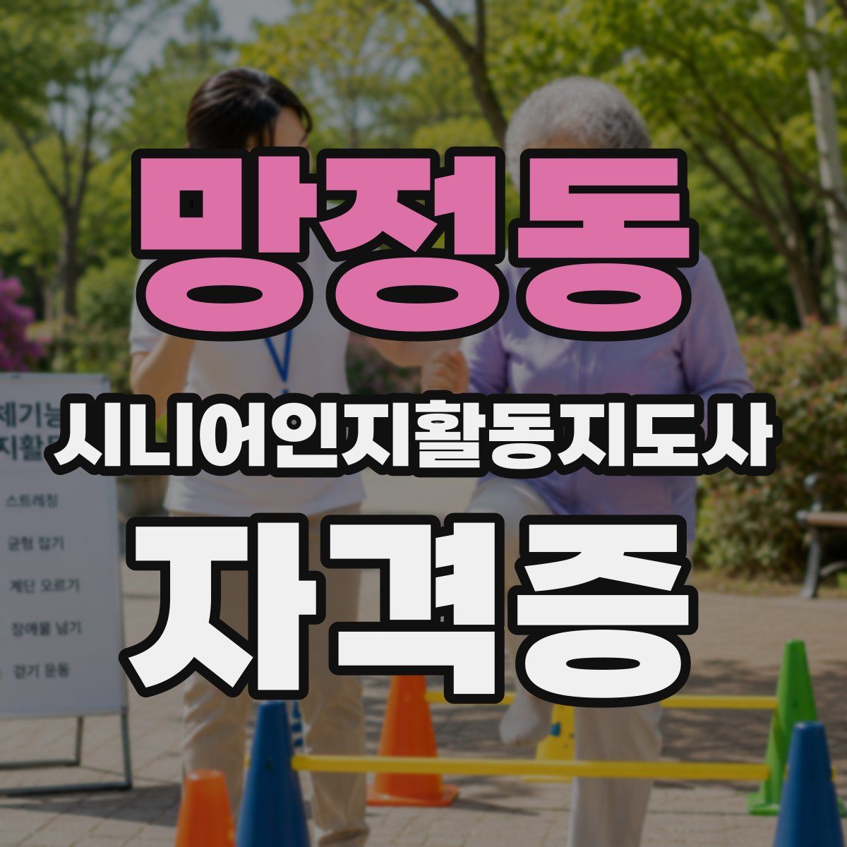 망정동 시니어인지활동지도사 자격증