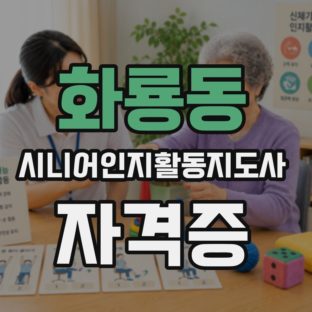 화룡동 시니어인지활동지도사 자격증