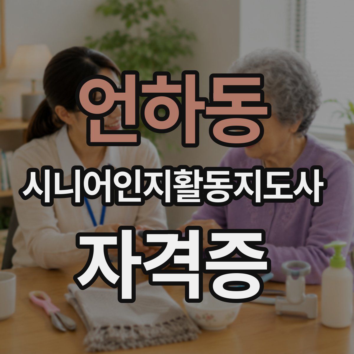 언하동 시니어인지활동지도사 자격증