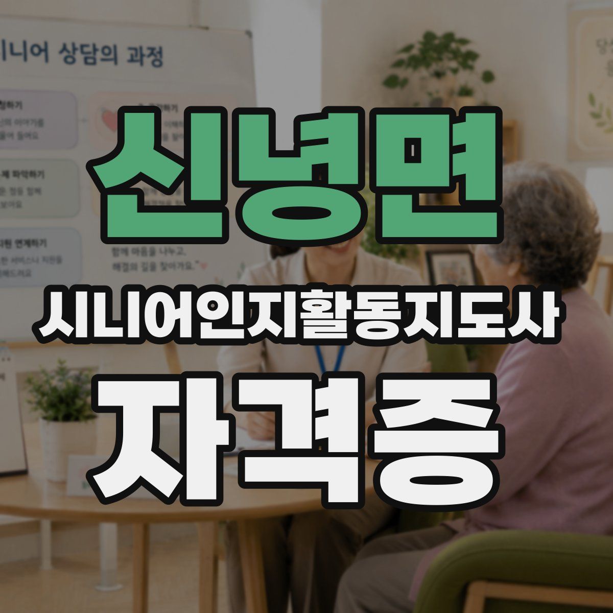 신녕면 시니어인지활동지도사 자격증