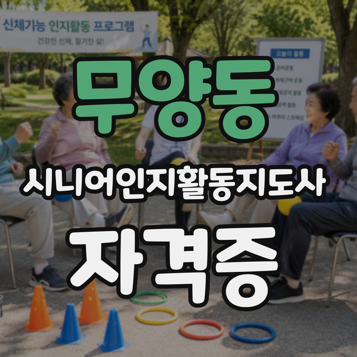 무양동 시니어인지활동지도사 자격증