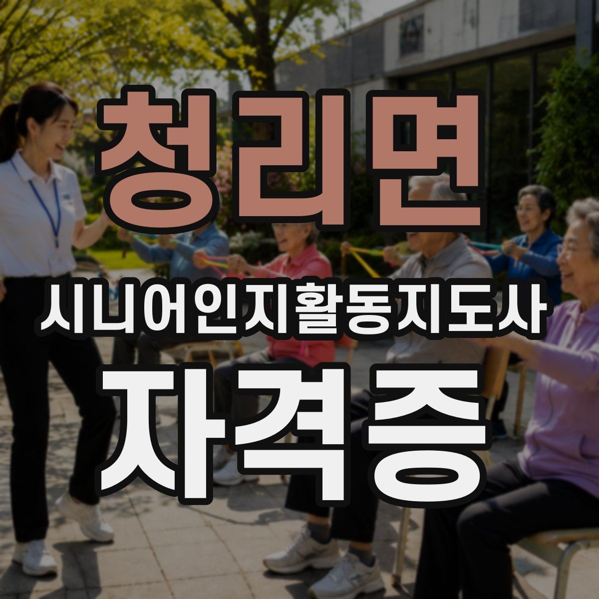청리면 시니어인지활동지도사 자격증