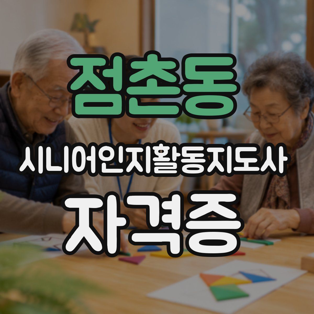 점촌동 시니어인지활동지도사 자격증