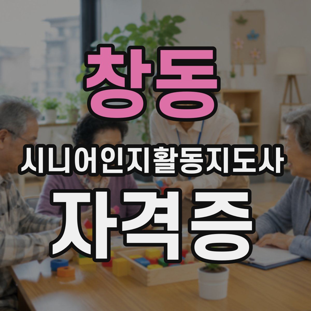 창동 시니어인지활동지도사 자격증