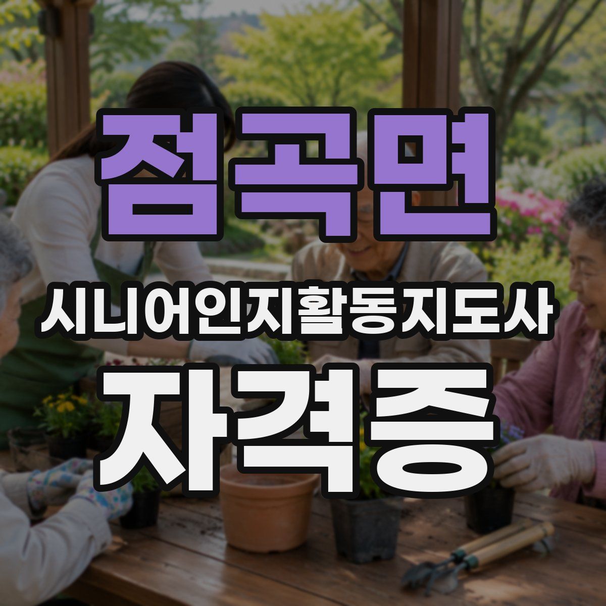 점곡면 시니어인지활동지도사 자격증