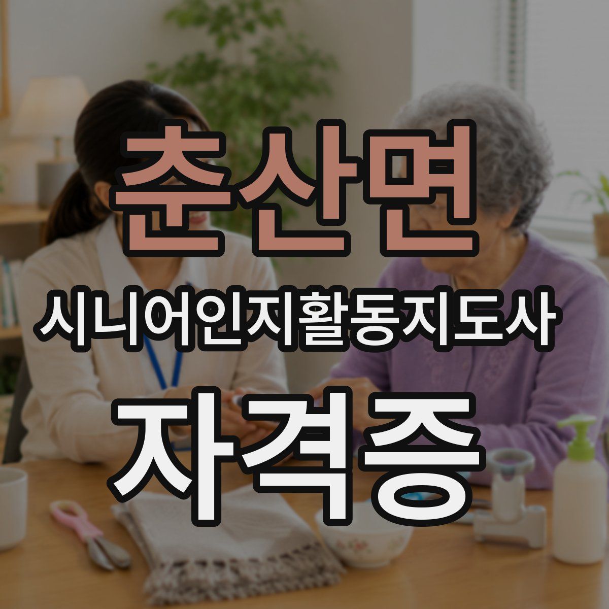 춘산면 시니어인지활동지도사 자격증