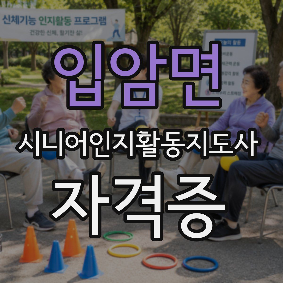 입암면 시니어인지활동지도사 자격증